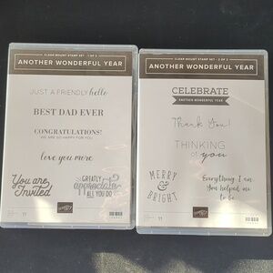 Another Wonderful Year Stampin Up set of 2